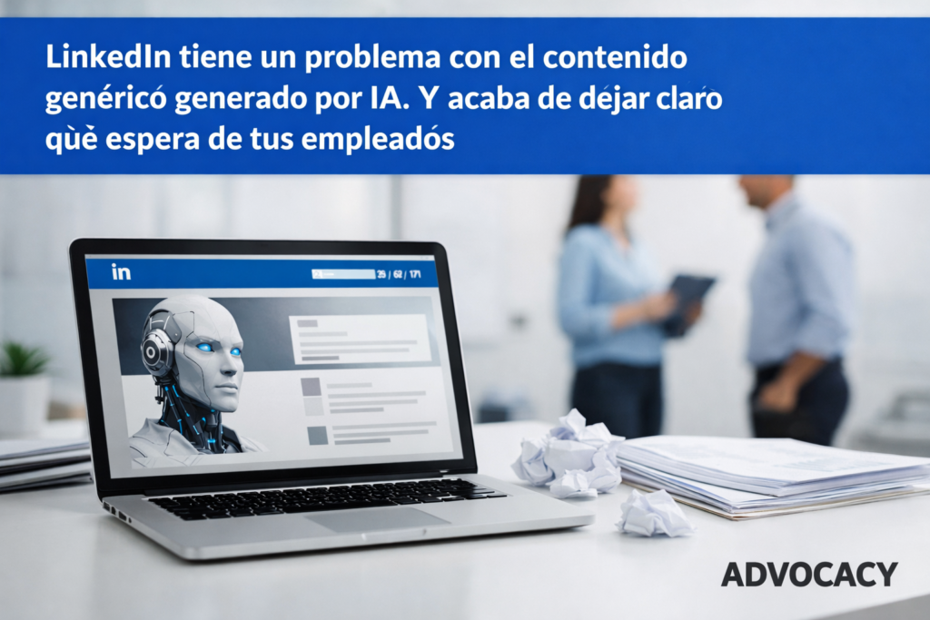 LinkedIn tiene un problema con el contenido genérico generado por IA. Y acaba de dejar claro qué espera de tus empleados